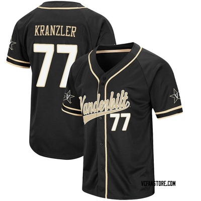 Men's Alex Kranzler Vanderbilt Commodores Replica Colosseum Baseball Jersey - Black