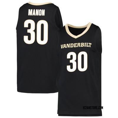 Men's Chris Manon Vanderbilt Commodores Replica Basketball Jersey - Black
