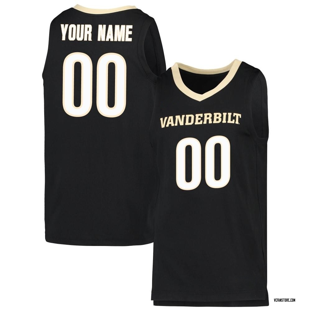 Custom College Basketball Jerseys Vanderbilt Commodores Jersey Name and Number Black