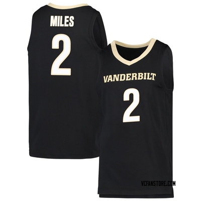 Men's Duke Miles Vanderbilt Commodores Replica Basketball Jersey - Black