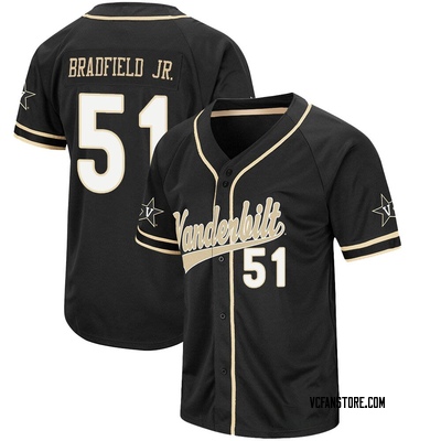 Men's Enrique Bradfield Jr. Vanderbilt Commodores Replica Colosseum Baseball Jersey - Black
