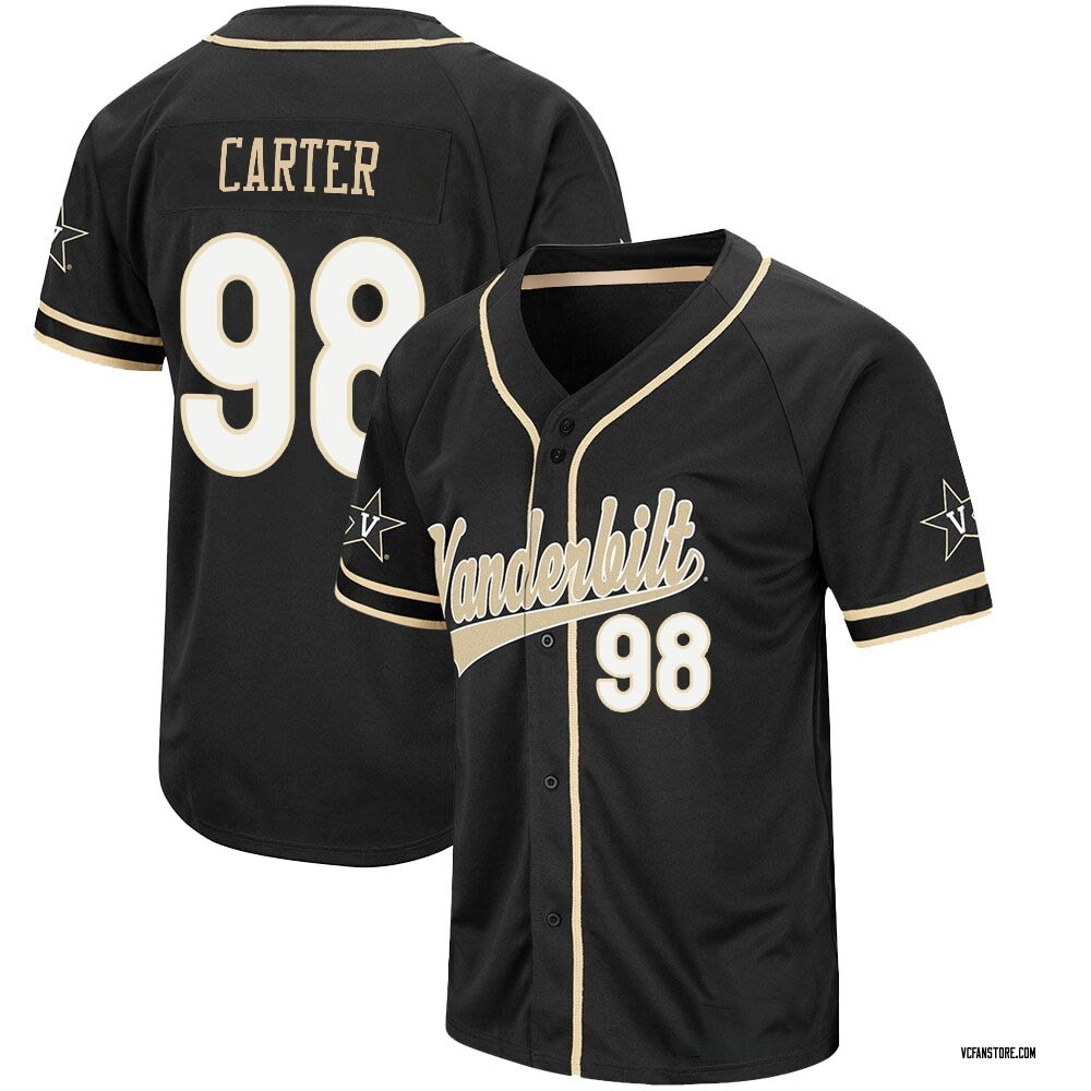 Men's Greysen Carter Vanderbilt Commodores Replica Colosseum Baseball Jersey - Black