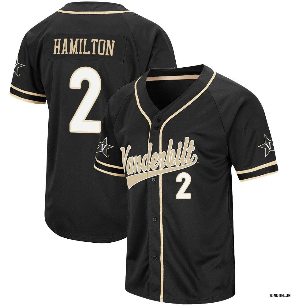 Men's RJ Hamilton Vanderbilt Commodores Replica Colosseum Baseball Jersey - Black