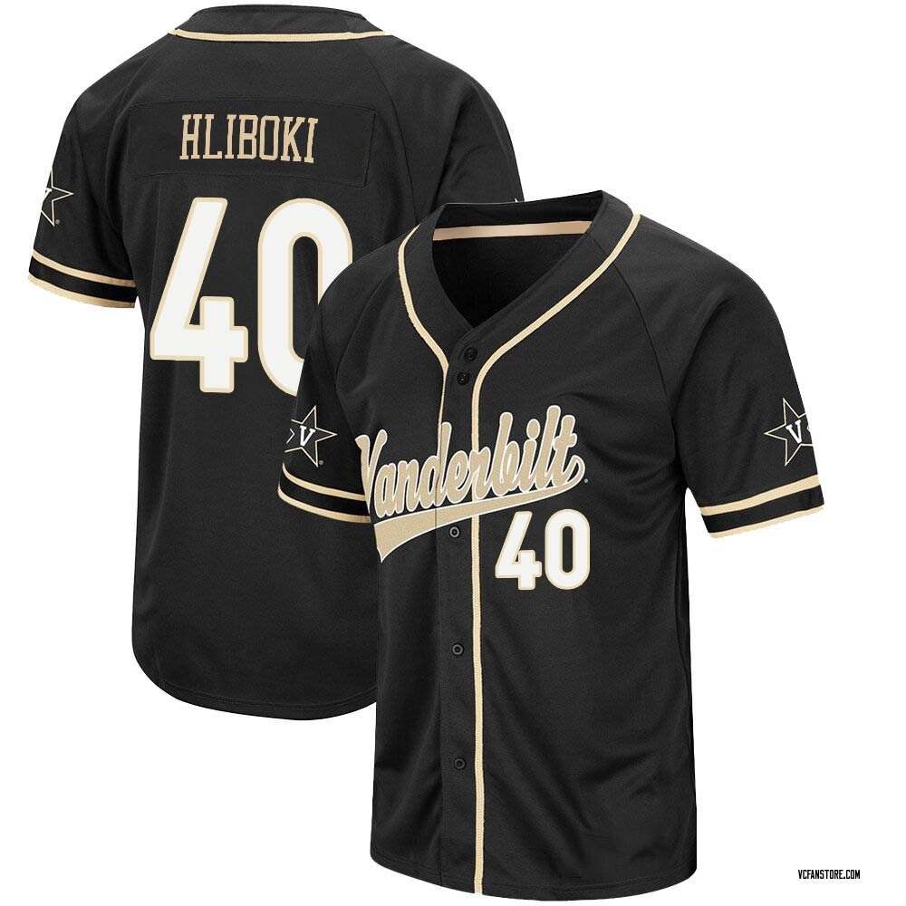 Men's Sam Hliboki Vanderbilt Commodores Replica Colosseum Baseball Jersey - Black