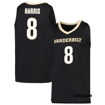 Men's Tyler Harris Vanderbilt Commodores Replica Basketball Jersey - Black