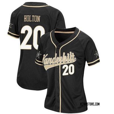 Women's Carter Holton Vanderbilt Commodores Replica Colosseum Baseball Jersey - Black