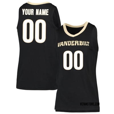 Women's Custom Vanderbilt Commodores Replica Basketball Jersey - Black