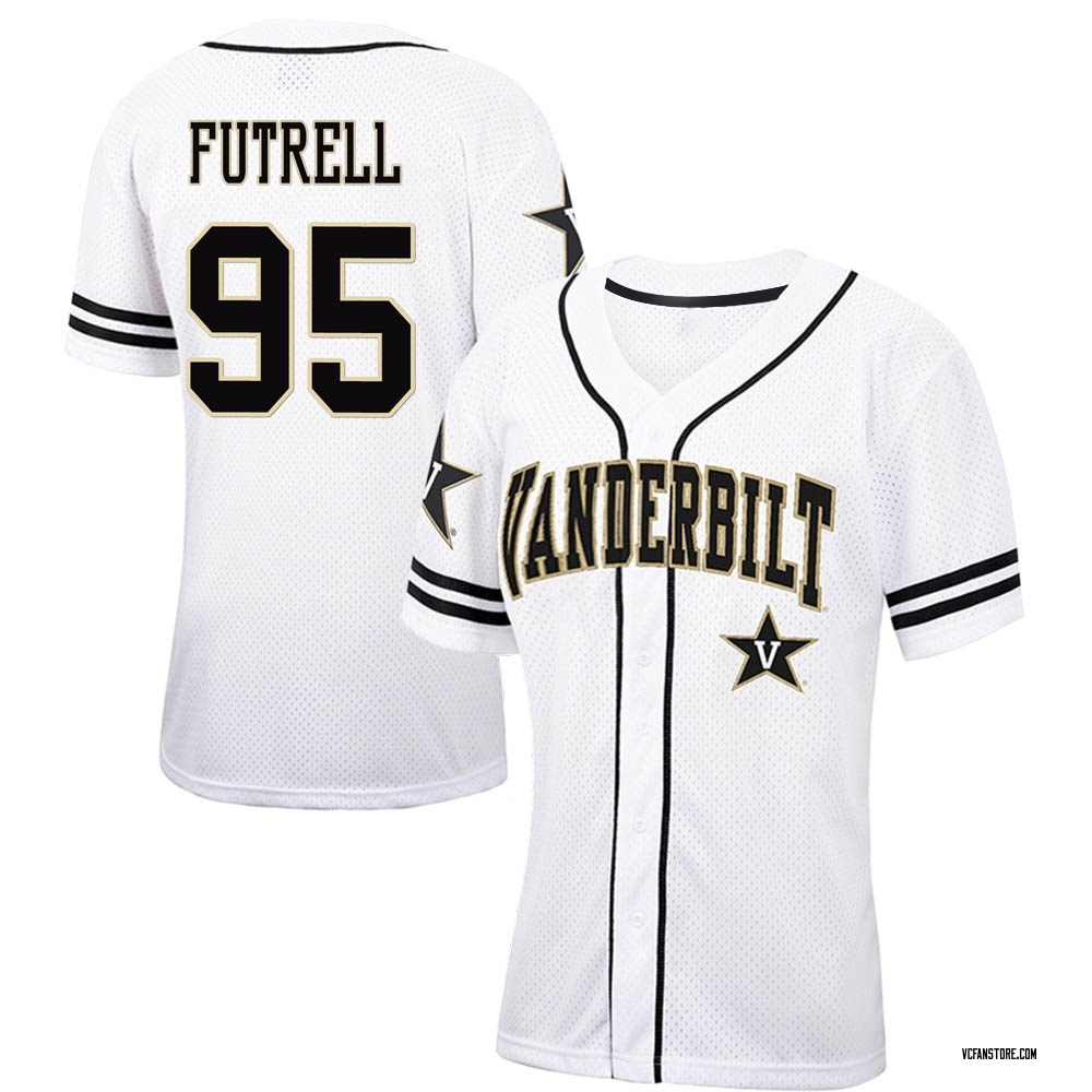 Women's Devin Futrell Vanderbilt Commodores Replica Colosseum Free Spirited Baseball Jersey - White/Black