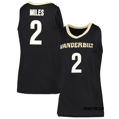 Women's Duke Miles Vanderbilt Commodores Replica Basketball Jersey - Black
