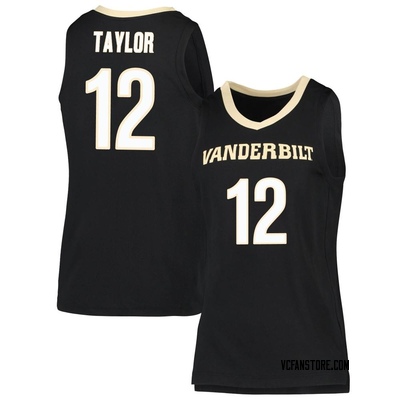 Women's Evan Taylor Vanderbilt Commodores Replica Basketball Jersey - Black