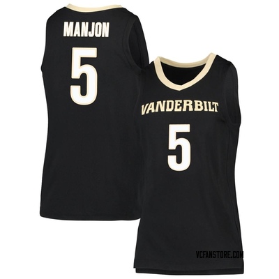 Women's Ezra Manjon Vanderbilt Commodores Replica Basketball Jersey - Black