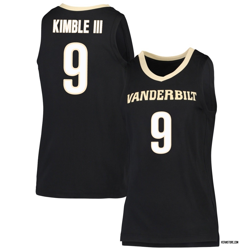 Women's George Kimble III Vanderbilt Commodores Replica Basketball Jersey - Black