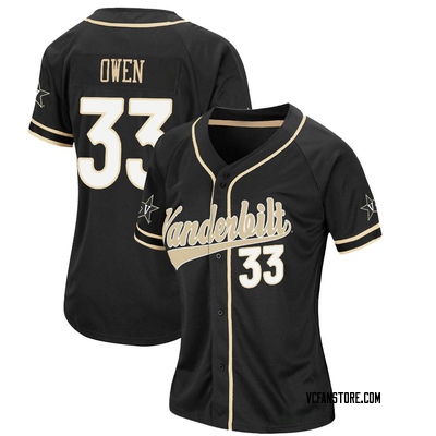 Men's Hunter Owen Vanderbilt Commodores Replica Colosseum Baseball Jersey -  Black