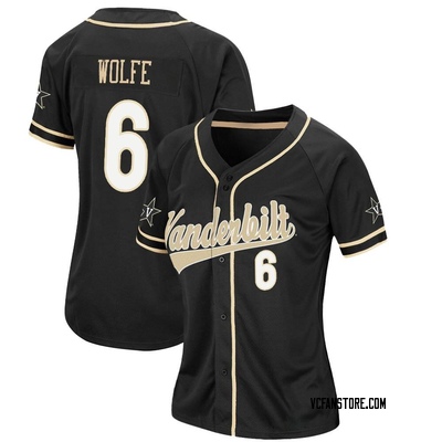 Women's Matt Wolfe Vanderbilt Commodores Replica Colosseum Baseball Jersey - Black