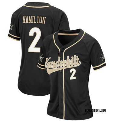 Women's RJ Hamilton Vanderbilt Commodores Replica Colosseum Baseball Jersey - Black