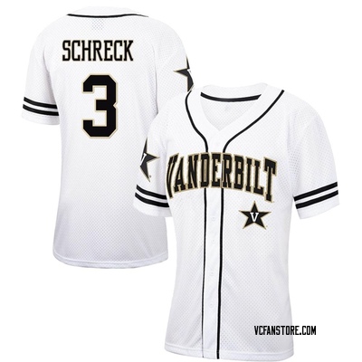 Women's RJ Schreck Vanderbilt Commodores Replica Colosseum Free Spirited Baseball Jersey - White/Black