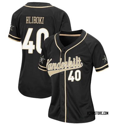 Women's Sam Hliboki Vanderbilt Commodores Replica Colosseum Baseball Jersey - Black