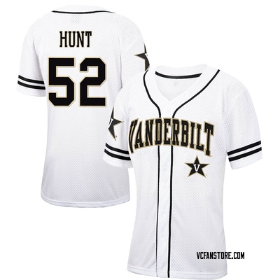 Women's Sam Hunt Vanderbilt Commodores Replica Colosseum Free Spirited Baseball Jersey - White/Black