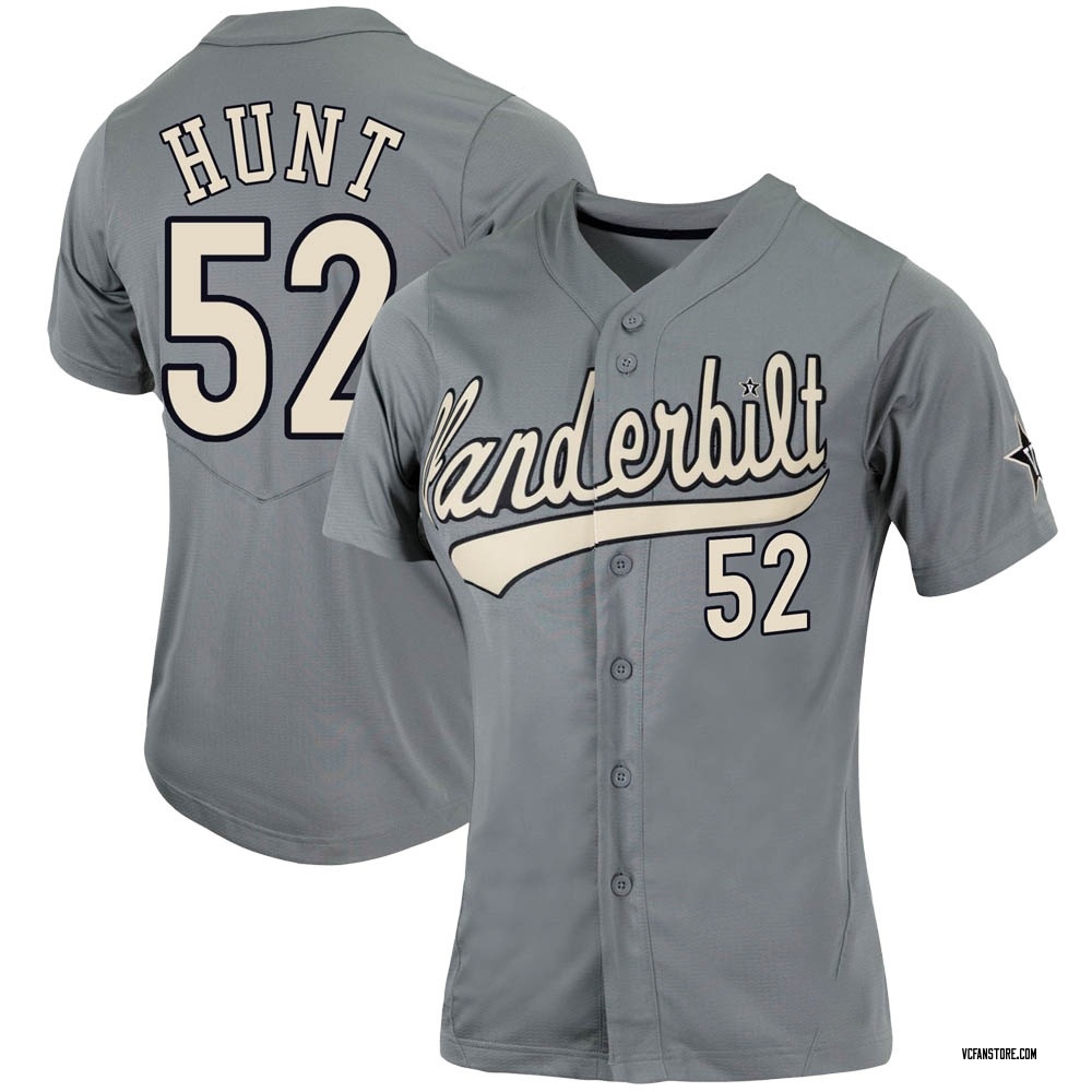 Women's Sam Hunt Vanderbilt Commodores Replica Full-Button Baseball Jersey - Charcoal