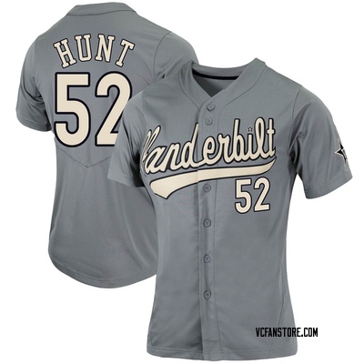 Women's Sam Hunt Vanderbilt Commodores Replica Full-Button Baseball Jersey - Charcoal