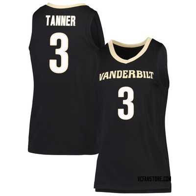 Women's Tyler Tanner Vanderbilt Commodores Replica Basketball Jersey - Black