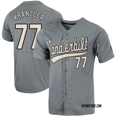 Youth Alex Kranzler Vanderbilt Commodores Replica Full-Button Baseball Jersey - Charcoal