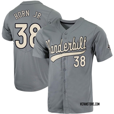 Youth David Horn Jr. Vanderbilt Commodores Replica Full-Button Baseball Jersey - Charcoal