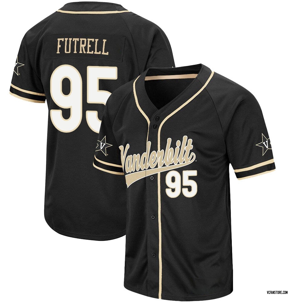 Youth Devin Futrell Vanderbilt Commodores Replica Colosseum Baseball Jersey - Black