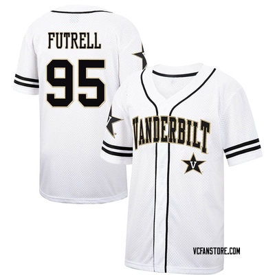 Youth Devin Futrell Vanderbilt Commodores Replica Colosseum Free Spirited Baseball Jersey - White/Black