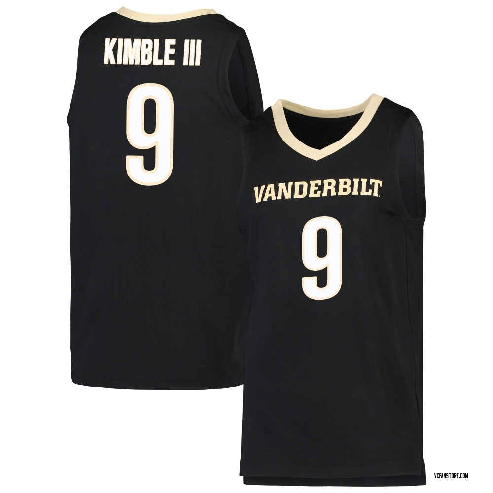 Youth George Kimble III Vanderbilt Commodores Replica Basketball Jersey - Black