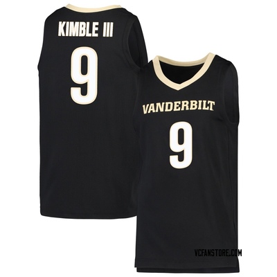Youth George Kimble III Vanderbilt Commodores Replica Basketball Jersey - Black