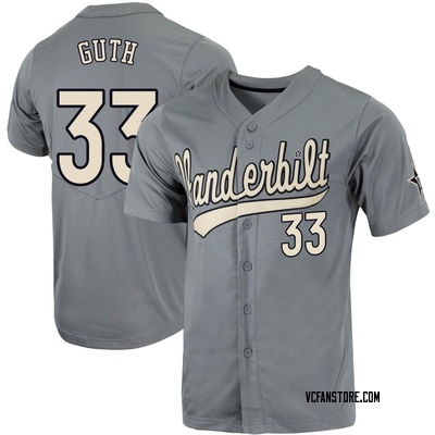 Youth Luke Guth Vanderbilt Commodores Replica Full-Button Baseball Jersey - Charcoal