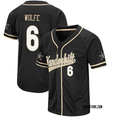 Youth Matt Wolfe Vanderbilt Commodores Replica Colosseum Baseball Jersey - Black