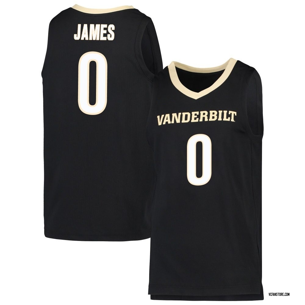 Youth Mike James Vanderbilt Commodores Replica Basketball Jersey - Black