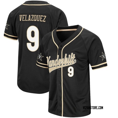 Youth Ray Velazquez Vanderbilt Commodores Replica Colosseum Baseball Jersey - Black