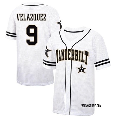 Youth Ray Velazquez Vanderbilt Commodores Replica Colosseum Free Spirited Baseball Jersey - White/Black