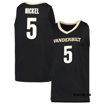 Youth Tyler Nickel Vanderbilt Commodores Replica Basketball Jersey - Black