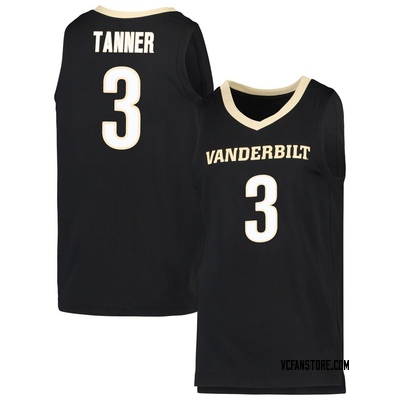 Youth Tyler Tanner Vanderbilt Commodores Replica Basketball Jersey - Black